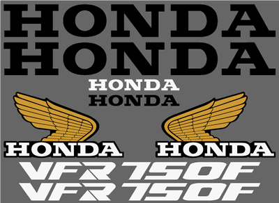 Honda VFR 750 Decal Set 1989 Model